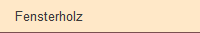 Fensterholz